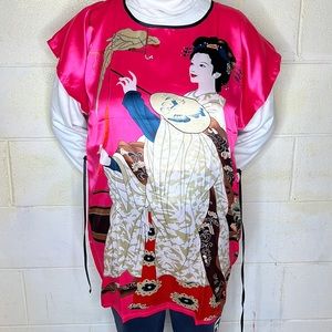 Beautiful never worn Pajama top bought in Japan. Made of silk very pretty. .